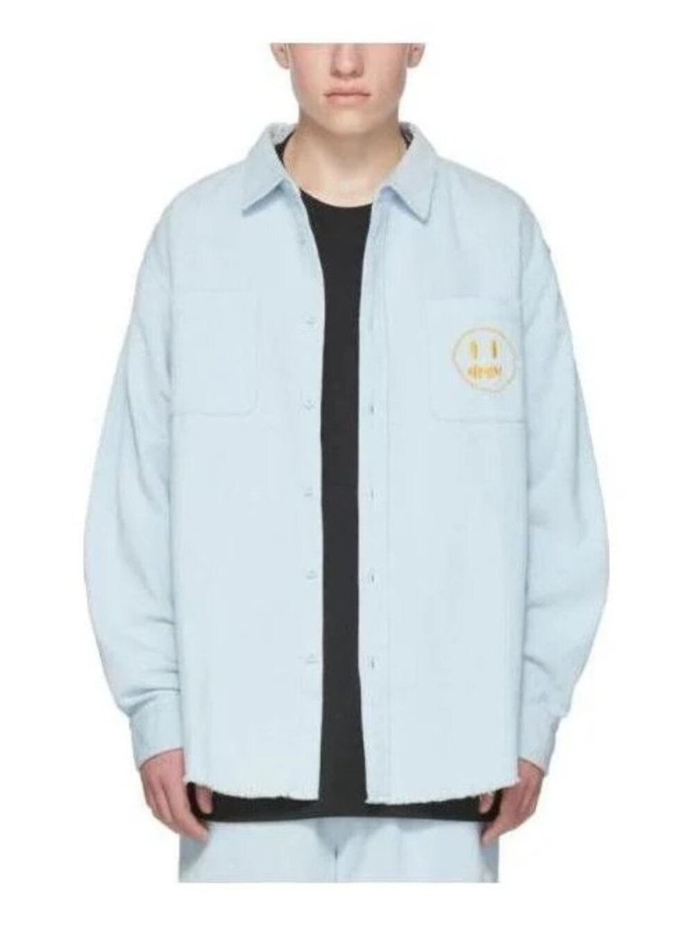 NWOT Drew House Blue Painted Mascot Shirt, Size: Medium